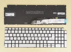 For DELL Inspiron 7500 2 in 1 7506 2 in 1 7706 2 in 1 Keyboard Backlit UK Silver