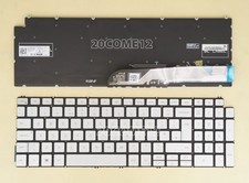 New for DELL Latitude 3510 Keyboard Backlit UK Silver