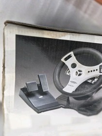 Sega Dreamcast Interact Concept 4 Racing Wheel Driving Wheel & Foot Pedal NEW.