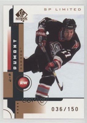 2001-02 SP Authentic SP Limited 36/150 JP Dumont #10 0a3