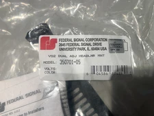 Federal Signal Dual Viper S2 headliner mount for Ford Sedan Police Interceptor