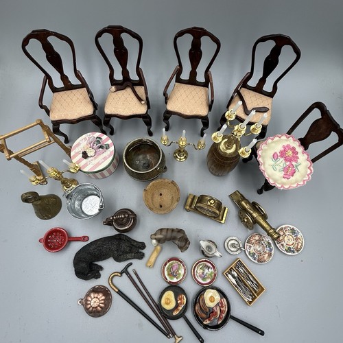 Small Lot Of Dolls House 1:12 Good Bad & Ugly, Up cycle Some Spares Or Repairs - Picture 2 of 10