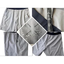 Ten Thousand Interval Shorts 7 Mens Large Stone 4 Way Stretch Unlined Gym Read *