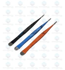 DeBakey Tissue Forceps Set of 3 Pcs 22cm With 2mm Tip Insulated Surgical