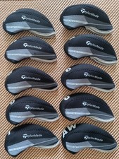10Pcs TaylorMade Qi Golf Club Iron Head Covers Neoprene 4-9 ASPL/W