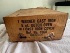 Wagner Ware 5Qt Dutch Oven Cast Iron Pot W/ Lid Wire Handle Made In USA Orig Box