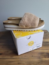 Yellow Box Womens Size 8 TERISA Tan Sandals Slippers