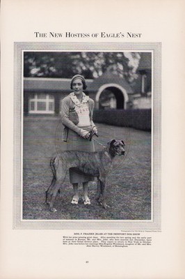 Mrs Frazier Jelke Eugenia Woodward Newport Dog Show Eagle's Nest Great Dane 1931