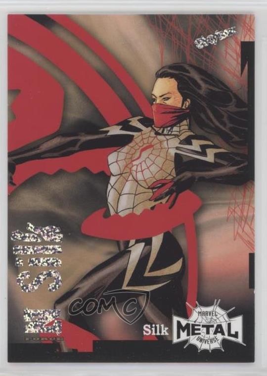 2022 Upper Deck Marvel Metal Universe Spider-Man Z-Force Rave 73/100 Silk 4et