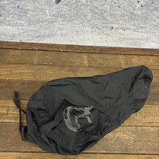 Brooks England Bicycle Saddle Seat Cover Black Fabric Globe Logo Rain Tour