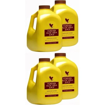 Forever Aloe Vera Juice 4 Pack Pure Drink 99.7% Stabilized 1 Liter