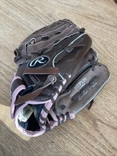 Rawlings WFP120 12" Fastpitch Softball Glove Brown and Pink Right Hand Throw