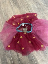 Matilda Jane Pink Polka Dot Tulle Tutu Skirt Medium Girls NEW