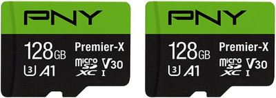 PNY P-SDU128X2V31100PX-GE 128GB Premier-X Class 10 U3 V30 Microsdxc Flash Memory