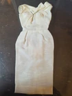 1960'S BARBIE RARE WHITE ON THE GO DRESS WITH WHITE BOW!