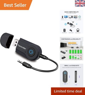 3,5 mm Bluetooth Transmitter - Plug and Play Audio Adapter für Heimgeräte
