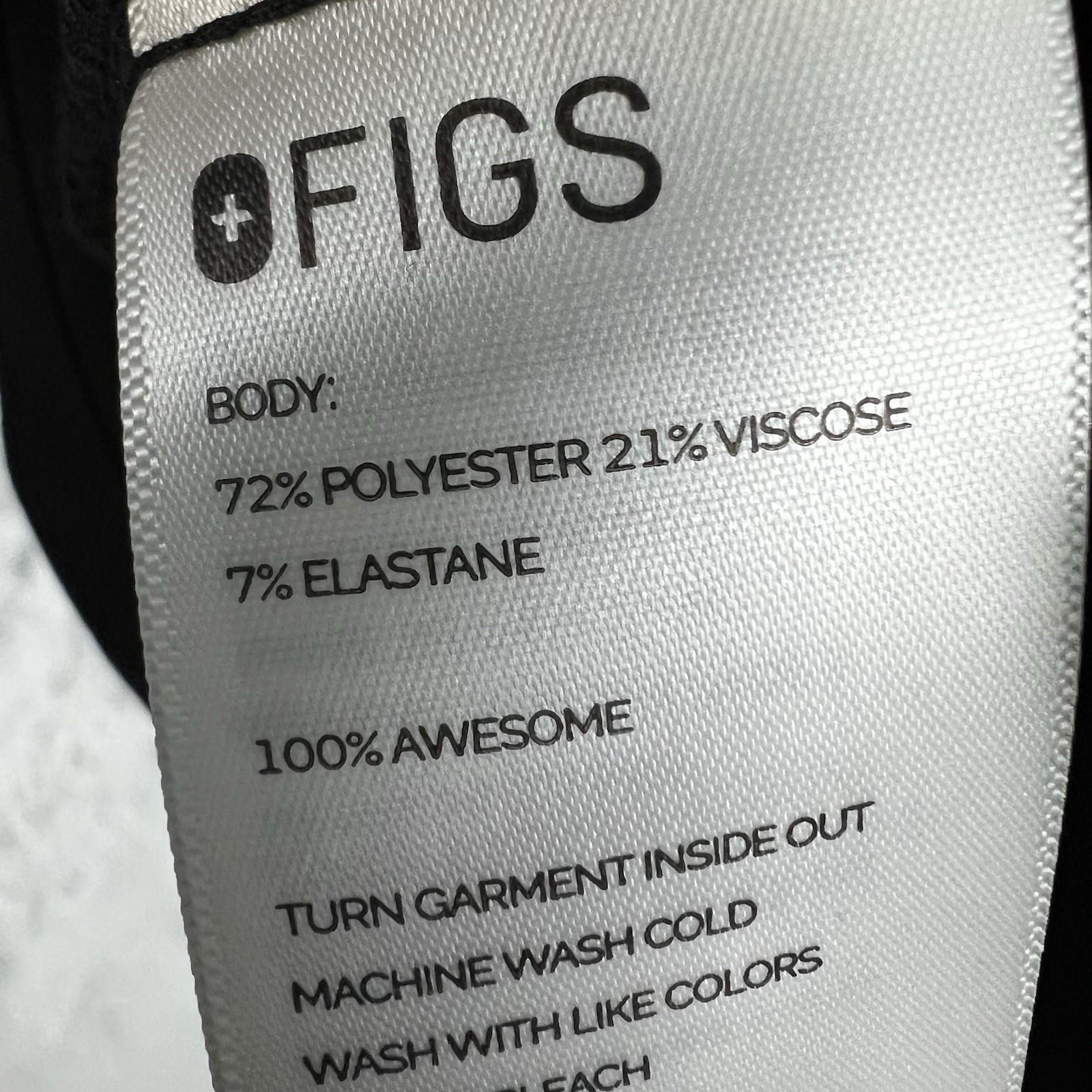 FIGS Technical Collection Black Solid Scrub Top U… - image 9