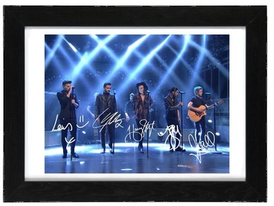 One Direction Signed Autograph PHOTO Pre Print Music 6x4/A4/ Framed