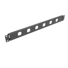 1U Hinged Rack Panel 6D XLR HDMI Audio Rack Mount Panel for 19 inches Rack Mo...