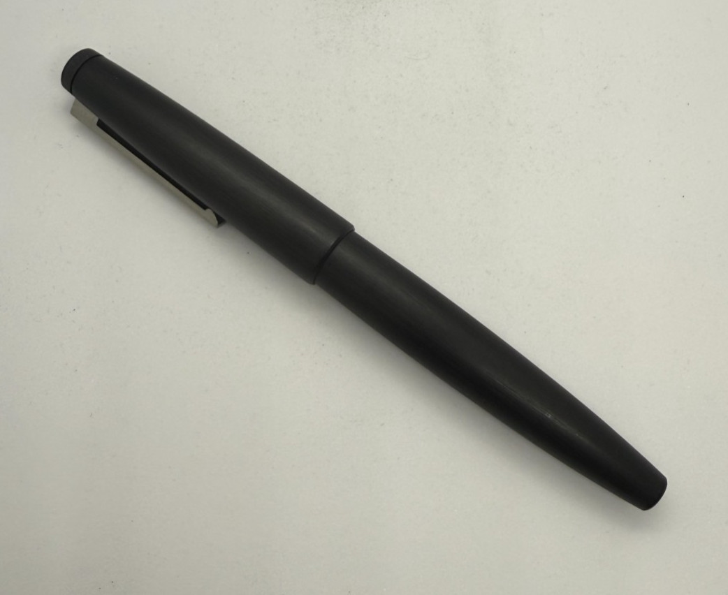 LAMY 2000 FOUNTAIN PEN BLACK MAKROLON BODY-Nib Size EF