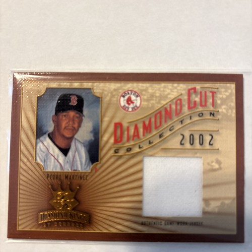 2002 Donruss Diamond Cut Card #DC-64 - Red Sox Pedro Martinez Game Used Jersey