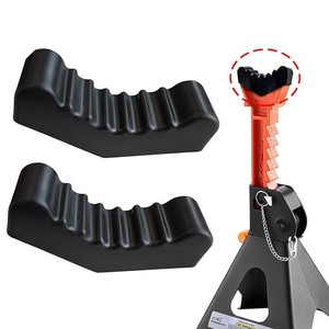 TOBBOMEY 2-Pack Jack Stand Rubber Pads – Heavy-Duty Lifting Cushion, Anti-Slip Texture, 2.44" X 2.44" X 1.18", For Floor Jacks & Cranes