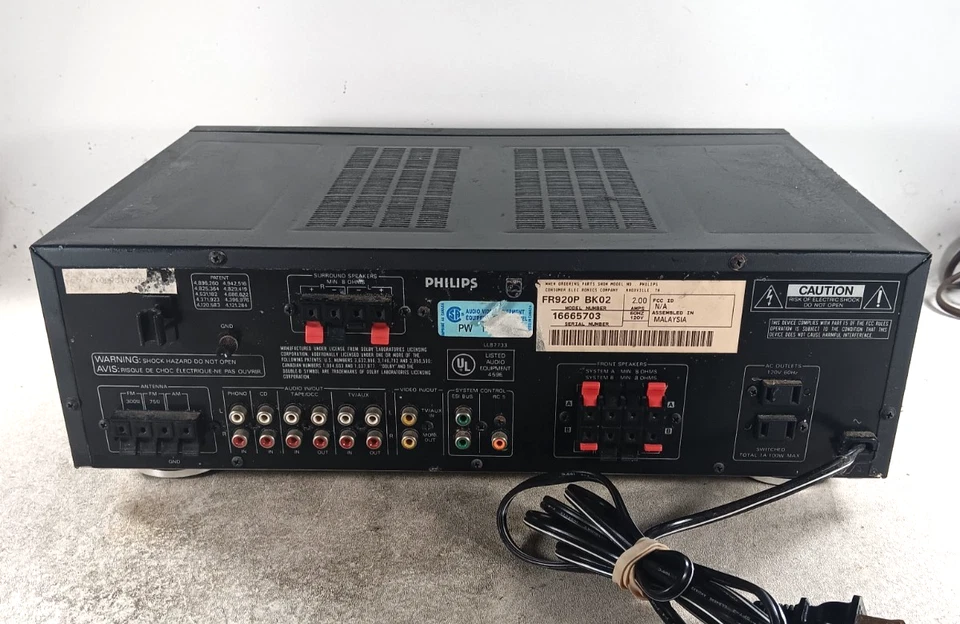 Philips FR920P BK02 Stereo Receiver No Remote - Image 4 of 4