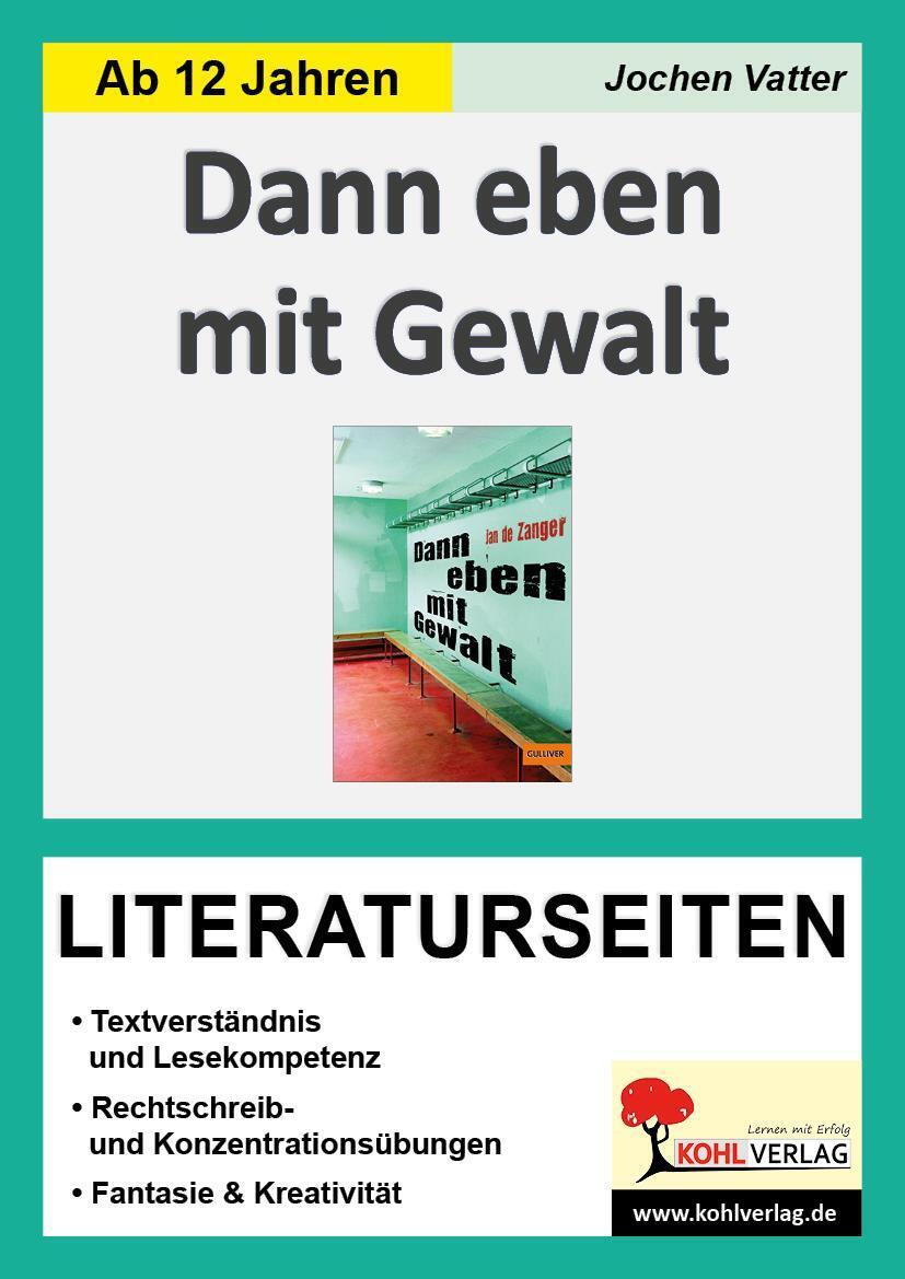 Thumbnail - Jochen Vatter | Dann Eben Mit Gewalt - Literaturseiten | Taschenbuch |