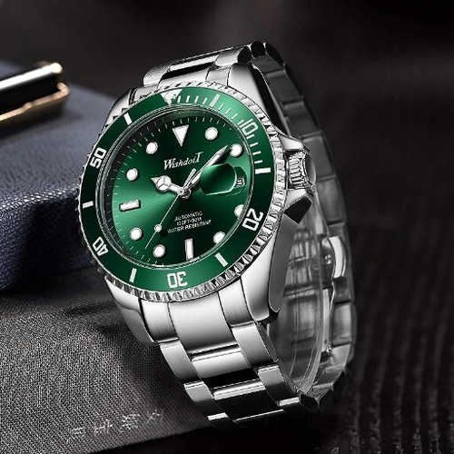 Men's Mechanical Stainless Steel Self-Winding Luxury Wristwatch