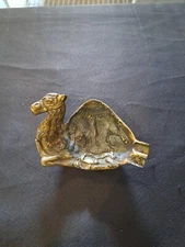 VINTAGE Art Brass Bronze Camel Cigar Ashtray Ash Receiver - CIGAR SHOP OVERSTOCK