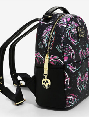 Loungefly Mini Backpack Disney Villains Dress Cruella Maleficent Evil Queen Bag DISNEY LOUNGEFLY Villains Mini Backpack Ursula Cruella  main image 3