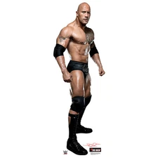 THE ROCK WWE Wrestling Dwayne Johnson Lifesize CARDBOARD CUTOUT Standup Standee