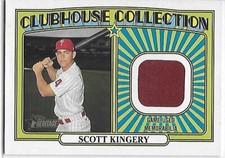 2021 Heritage Baseball Clubhouse Collection Relics Scott Kingery Phillies