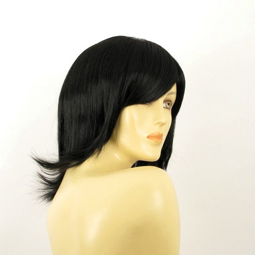 mid length wig for women black ref URSULA 1B PERUK - Picture 8 of 8