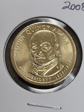 2008 D John Quincy Adams Presidential Uncirculated Dollar US Coin $1