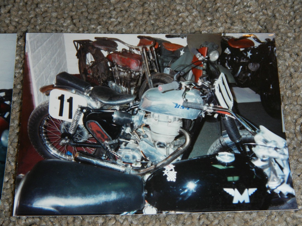 OLD VINTAGE MOTORCYCLE PICTURE PHOTOGRAPH BSA BIKE #6 | eBay