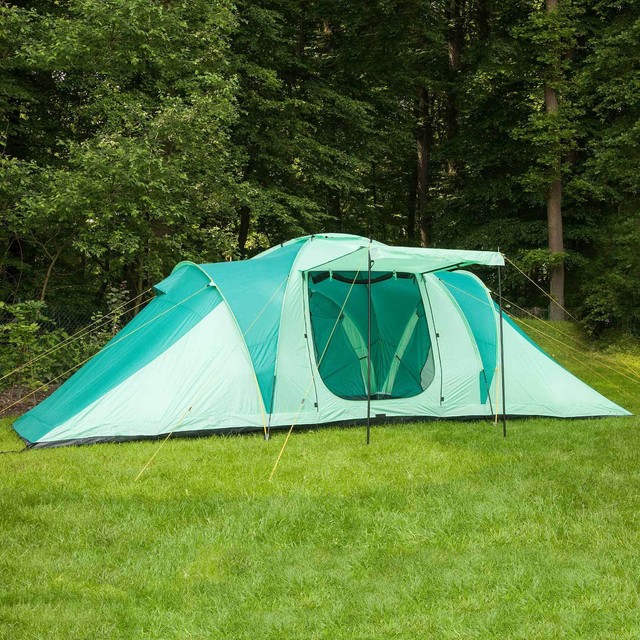 Skandika Silverstone 6 Xxl Familienzelt 9 Personen Campingzelt Grun B Ware Gunstig Kaufen Ebay