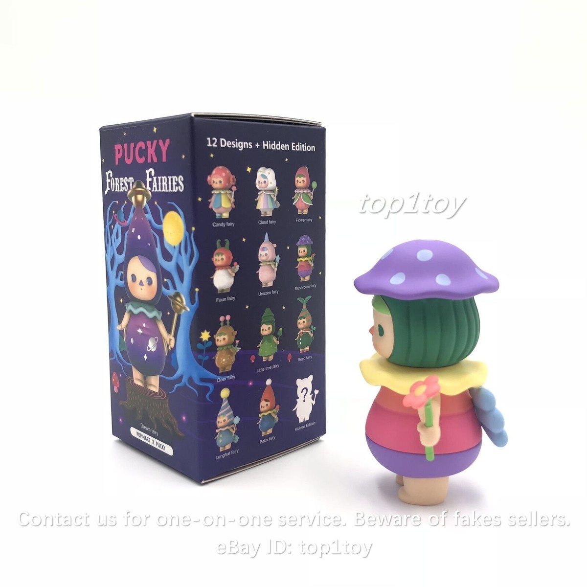 POP MART PUCKY Forest Fairies Mushroom Fairy Mini Figure | eBay