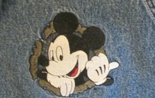 Disney Bib Overalls Mickey Unlimited Denim Carpenter