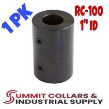 Summit Collars, Premium RC-100 1” ID Rigid Shaft Coupling, Set Screw, 3" L