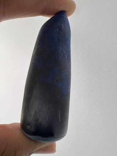 MILD CRACKLE 81 GRAM LAB CREATED FLAME FUSION SPINEL 60X25 SPINEL BLUE