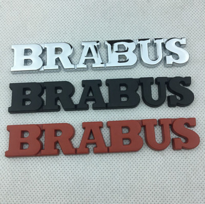 1x NEW METAL BRABUS TRUNK BADGE Letter Side Fender Rear Tailgate Emblem Decal 