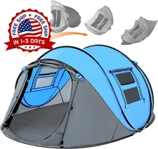 Tienda De Campaña Para 4 Personas Hidraulica Resistente Al agua Para Acampar NEW