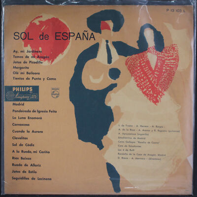 VARIOUS: sol de espana PHILIPS 12'' LP 33 RPM