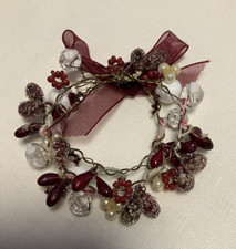 Mini Wreath Decoration Hanging Wreath Hair Ornament Jewellery Brooch Doll House