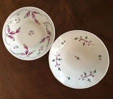 Antique 19th c. Sprig Porcelain Saucer Dish Plate Bowl English Staffordshire