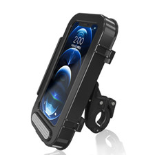 360° Rotating Waterproof Phone Case Holder Fit For Motorcycle Handlebar Mount
