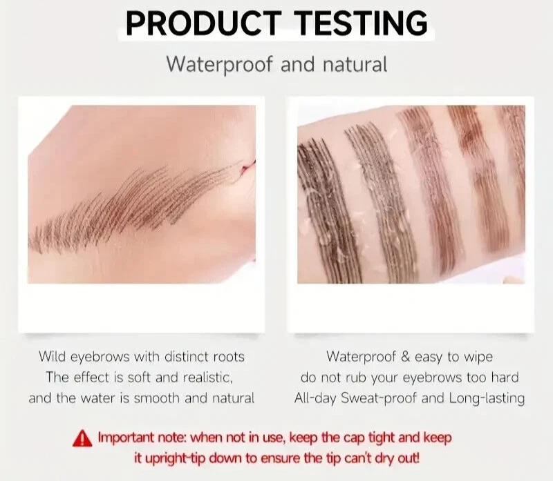 Microblading Eyebrow Pen, Waterproof Marker, 3D Fork Makeup- Buy one get FREE - Image 4 of 4