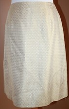 CACHE Gold Shimmer Straight Skirt Evening Cocktail 6
