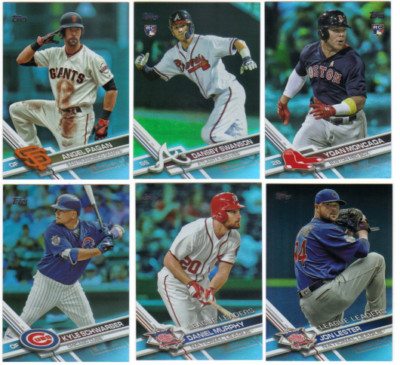 2017 Topps Series 1, 2 Baseball - Rainbow Foil Parallels - Choose Card #'s 1-700